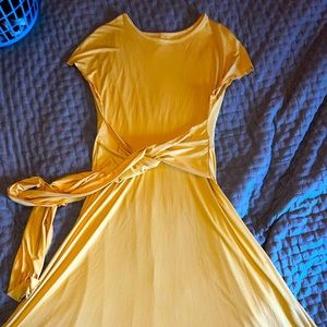 Long (not quite midi, not quite maxi) dress. SHEIN curve, fits like 1x